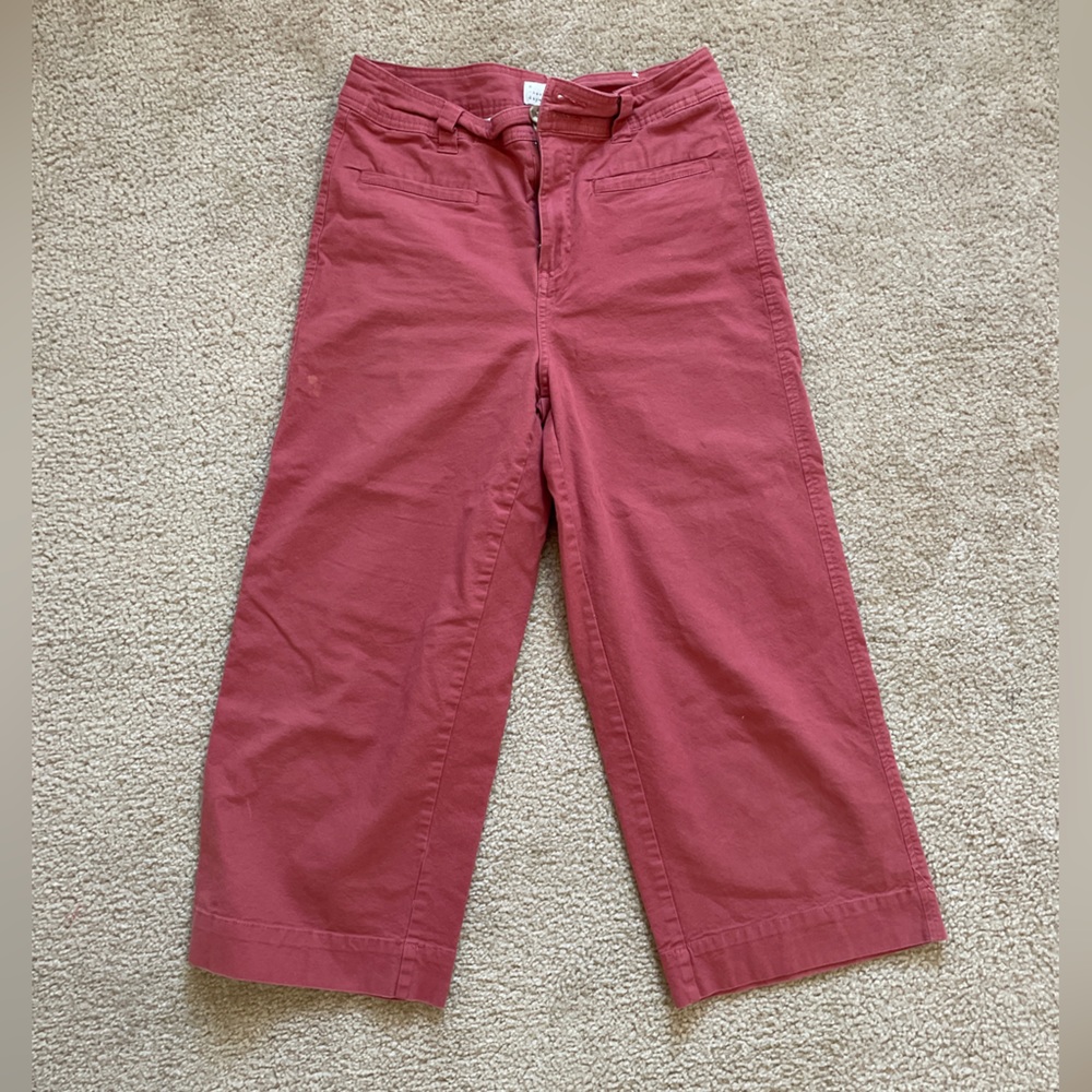 Cropped wide-leg pants